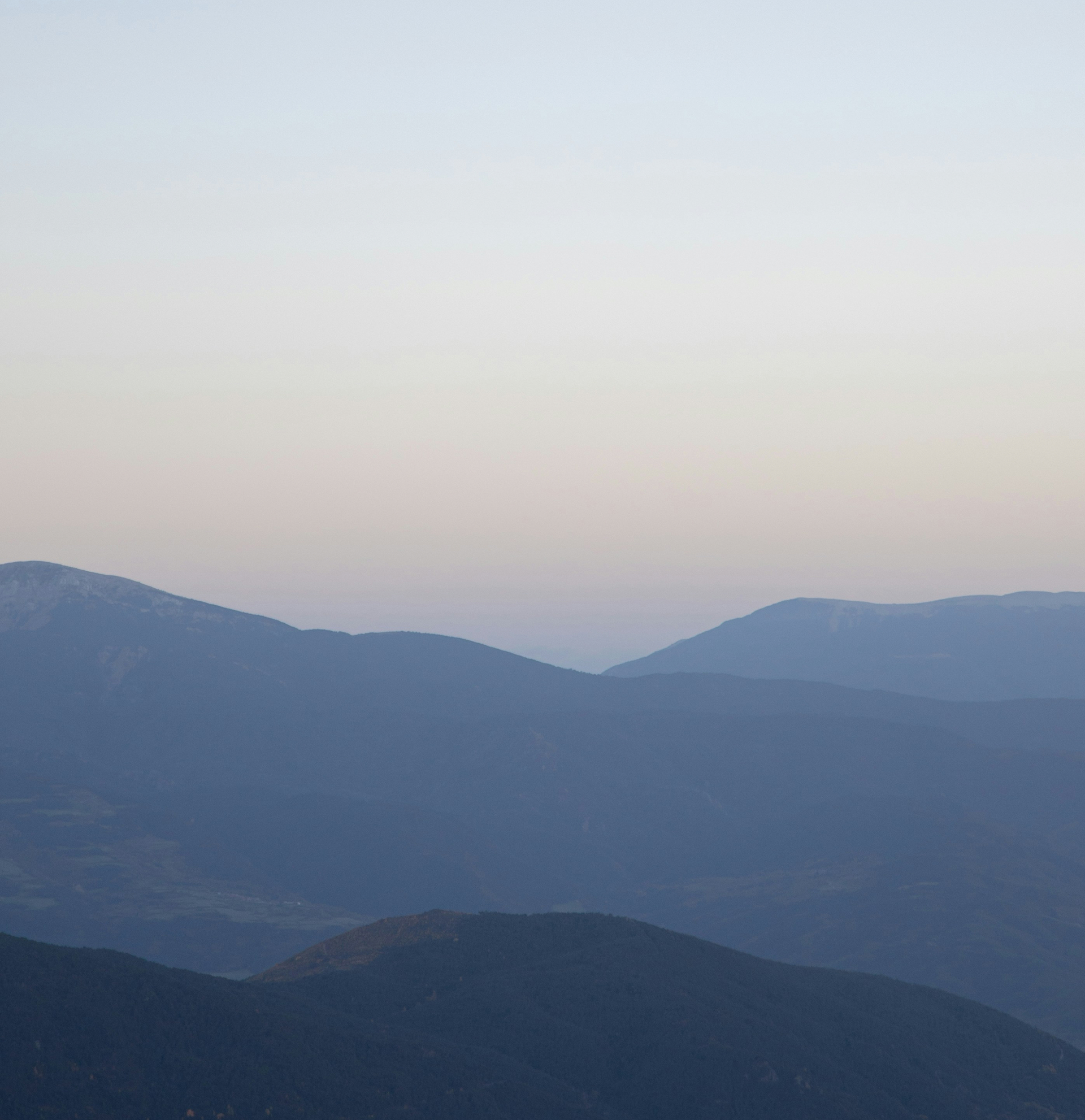 Mountain landscape with the resort